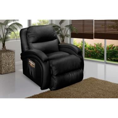 Imagem de Poltrona Do Papai Reclinável Divino Urbany Zero Wall Giro E Balanço Courano Preto