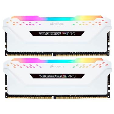 Imagem de Memória Ram Corsair Vengeance Rgb Pro Ddr4 16gb (2x8gb) 3200mhz - Branco (cmw16gx4m2c3200c16w)