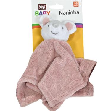 Imagem de Naninha Para Bebê Soninho Encantado 27x27cm Rato Rosa