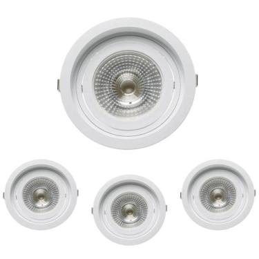Imagem de 4 Spot Embutir Recuado Dirigível E27 Par30 Save Energy