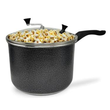 Imagem de Pipoqueira N20 Craqueado Alumínio com Tampa de Vidro 4 Litros - Alumin