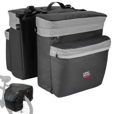 Imagem de Bolsa de bicicleta KEMIMOTO Bicycle Panniers Rear Rack 34L resistente 
