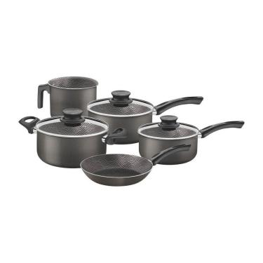 Imagem de Jogo de Panelas Tramontina Paris Texture 5pç - Grafite