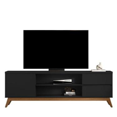 Imagem de Rack para TV até 72 polegadas Berlim 1.8 com 2 Gavetas e 1 Porta - Meg