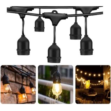 Imagem de Varal de Luzes Cordão 10 Metros Para Área Interna E Externa 10 Soquetes