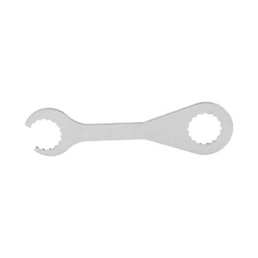 Imagem de Chave de eixo oco de bicicleta Chave de alta precisão forma de dente de dente durável aço carbono cromado cromado de ciclismo ao ar livre Chandana de manivela para manutenção de
