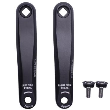 Imagem de Alps2Ocean Braços de manivela de bicicleta, 89 mm/102 mm/114 mm/127 mm/140 mm/152 mm/160 mm/165 mm/170 mm/175 mm disponível em braço de manivela de bicicleta com furo de diamante para Ebike