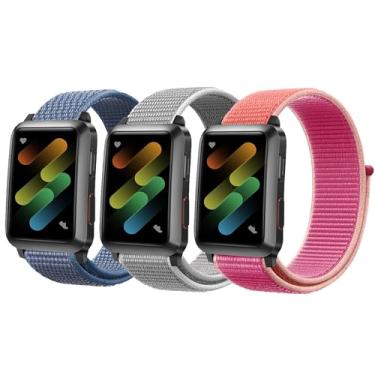 Imagem de Pulseira esportiva de nylon compatível com Apple Watch Ultra 2 1 séries 10, 9, 8, 7, 6, 5, 4, 3, 2 e 1 SE de 49 mm, 46 mm, 38 mm, 40 mm, 41 mm, 44 mm, 45 mm, feminino e masculino