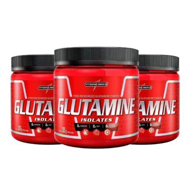 Imagem de Kit Glutamina Isolada (300g) Integralmedica - 3 Unidades