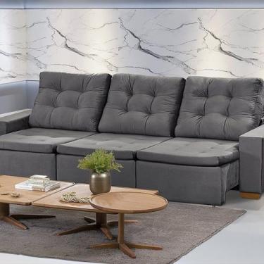 Imagem de Sofá Manaus Modular 6 Lugares 305cm Retrátil e Reclinável - Yescasa