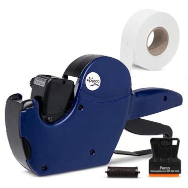 Imagem de Arma de preço Perco 1 Line – Inclui 1 pistola de preço de linha, rolo pré-carregado de 1.000 etiquetas brancas e rolo de tinta