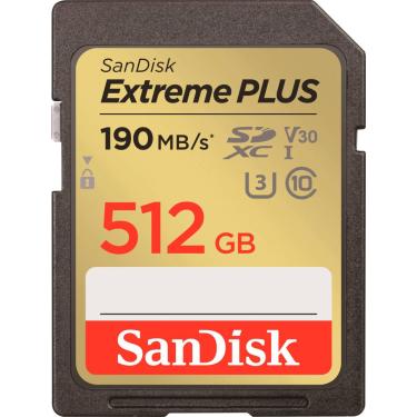 Imagem de SanDisk - Cartão de memória Extreme PLUS 512GB SDHC/SDXC UHS-I-SDSDXWV-512G-ANCIN