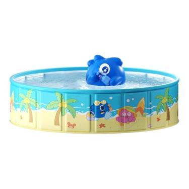 Imagem de Piscina Infantil,Piscina Infantil Resistente para Exterior - Brinquedo Portátil Dobrável Menino Menina Jardim Exterior