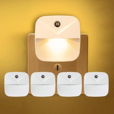 Imagem de SHIYUGSC Pacote Com 4 Luzes Noturnas De Led Sensor Inteligente Anoitecer E Amanhecer, Para Fixação Na Parede, Ideal Quarto, Banheiro, Corredor, Cozinha, Escadas, Quarto Adultos Crianças