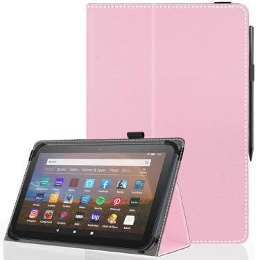 Imagem de Pudiceva Capa para tablet Android de 11,5 polegadas de 11,5 polegadas, fina, dobrável para tablet de 10,5 "27.7 cm, 27.9 cm, 29.2 cm e todas as 26.7 cm - 29.2 cm com suporte para caneta Stylus, rosa