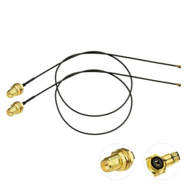Imagem de Bingfu U.FL IPX IPEX MHF4 para RP-SMA fêmea anteparo cabo de antena WiFi 30 cm 30.5 cm pacote com 2 para Intel AX200NGW 8265AC 8265NGW 7265AC 9560AC M.2 NGFF adaptador de placa de rede sem fio WiFi