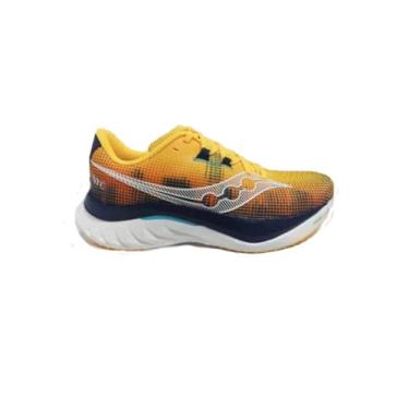 Imagem de Saucony Tênis feminino Endorphin Speed 4, Vizigold/azul-marinho, 34