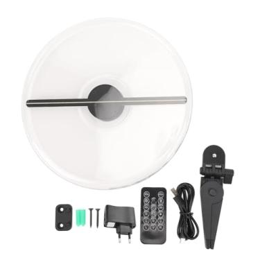 Imagem de Aramox Projector de Holograma 3d, Resolução 1600x224, Velocidade de Rotação de 1300 Rpm, Controle Remoto, 224 Contas de LED, AVI MKV RMVB MP4 GIF PNG JPG (Plugue da UE 100-240V)