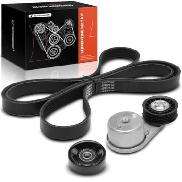 Imagem de A-Premium Kit De Correia Transmissão Serpentine Com Tensor E Polia Intermediária Para Motor Compatível Ford Explorer 2002-2005 Mercury Mountaineer 2003-2005, 4.0L