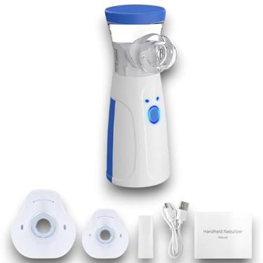 Imagem de Nebulizador Mesh Portátil Ultrassônico Silencioso Bivolt com Máscara Adulto e Infantil - Inalador USB e Pilhas para Asma, Bronquite, Sinusite, Gripes, Resfriados e Hidratação das Vias Respiratórias
