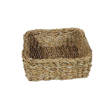 Imagem de Cesto Organizador De Seagrass Quadrado Aimore Jolitex Mek - M 22x22x10cm