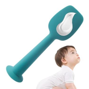 Imagem de Rrlihjgu Espátula Para Pomada de Bebé - Aplicador de Pomada Assaduras Silicone - Prático Aplicador de Para Assaduras Uso em Viagem Creche Berçário