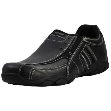 Imagem de Skechers Mocassim masculino sem cadarço Diameter Nerves, Preto, 39