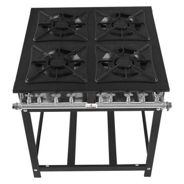 Imagem de Fogão 4 Bocas Duplas Kenok Baixa Pressão Super 40 FBSU4B.135