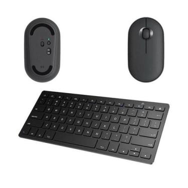 Imagem de Mouse E Teclado Bluetooth Para Galaxy A7 Lite T220/225 8,7 P - BDNET