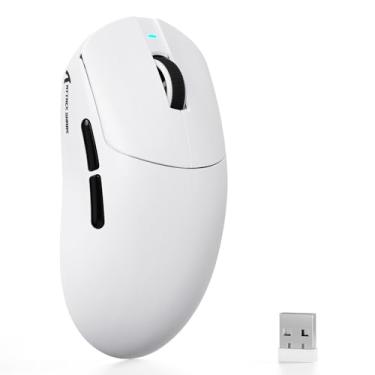 Imagem de ATTACK SHARK X8 SE Mouse Gamer Sem Fio Superleve 55g,BK52820 Tri-Mode BT/2.4G/Wired,25000DPI,Bateria 500mAh,Tamanho Médio a Grande,5 Botões Programáveis para Pc/Mac(Branco)