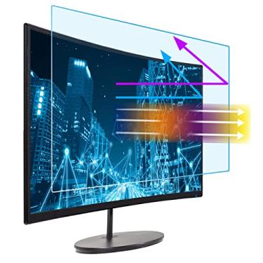 Imagem de MUBUY Protetor de tela antirreflexo antirreflexo para os olhos de 61.0 cm serve para tela widescreen de 24 polegadas 16:9 (53.1 cm L x A 30.0 cm H). Reduz a tensão ocular digital ajuda você a dormir