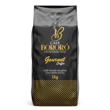 Imagem de Café Em Grãos Torrado 100% Arábica Gourmet Torra Escura 1kg Café Bororó