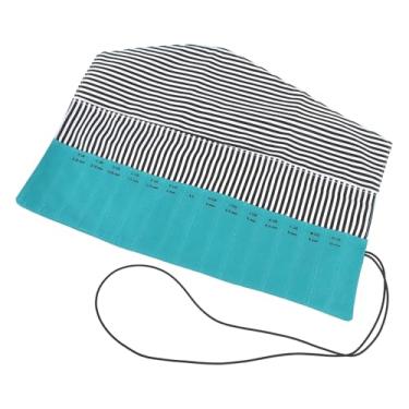 Imagem de Haofy Bolsa Organizadora de Gancho de crochê Compacta Leve, Acesso Fácil, Organizado, Durável, Adequado para Casa ou Viagens, Feita de Bolsa de crochê de Pano de Oxford, Portátil, para (Verde)