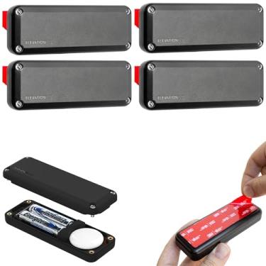 Imagem de Elevation Lab Bateria estendida AirTag 10 anos | Suporte adesivo | Usa pilhas AA - 14x mais capacidade do que CR2032 TimeCapsule | À prova d'água, substituição de bateria CR 2032 (pacote com 4)