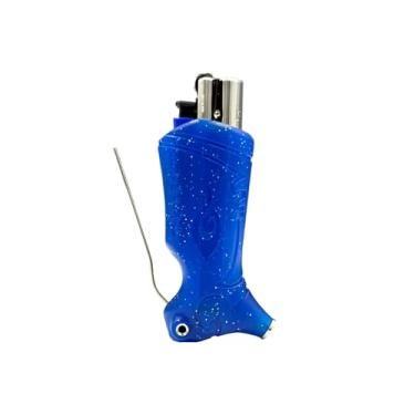 Imagem de Toker Poker - Estojo para isqueiro Clipper Multi Tool, Sparkles Collection - Ferramenta com tudo incluído para acampamento e outros (azul)