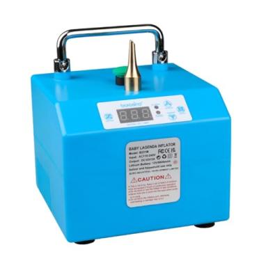 Imagem de Bomba elétrica de balão Borosino B231M com temporizador e controle de pedal - Ventilador inflável portátil com motor duplo potente para decorações de festas, eventos, configuração rápida de balão (com