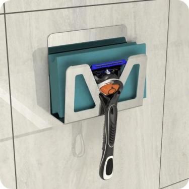 Imagem de Porta Bucha De Banho E Gillette Inox Adesivo ELG - HomeFull
