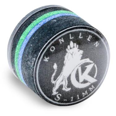 Imagem de KONLLEN Ponta de bilhar arco-íris com ponta transparente SX/SS/S/M/MH/H 11 mm/14 mm ponta de taco de bilhar 9 camadas de acessório de cabeça de taco de pele de porco 1 peça (11 mm-P-preto)