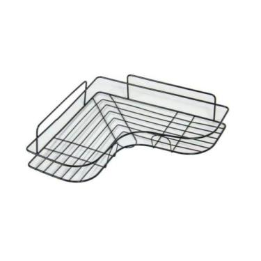 Imagem de Prateleira Aramado De Canto Em L Porta Shampoo - 2 Peças - Top Rio