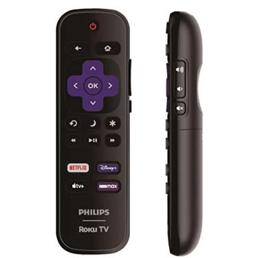 Imagem de Controle remoto original de substituição para TVs Philips Roku compatível com todas as Smart TVs Philips Roku 2023 2022 2021 【Não serve para Roku Stick e Roku Box】(Netflix, Disney+, Apple TV+, HBO Max