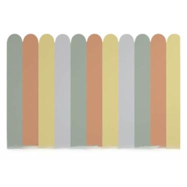 Imagem de Adesivo de Parede Infantil Cerca Cores Variadas Decoração Casa - 1m de altura(Cerca com Grama - 1m x 50cm)