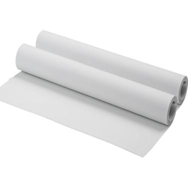 Imagem de AMZQNART 2 peças de espuma EVA 1 mm, espuma cosplay 40,6 x 149,9 cm branca, alta densidade 90 kg/m³, para projetos de artesanato, fantasias de cosplay, armas falsas, decorações, Natal, Páscoa, Ação de