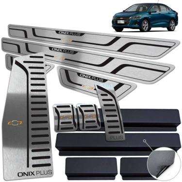 Imagem de Descanso Soleira Pedaleira Manual Preto Onix Plus 2020