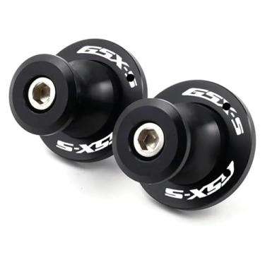 Imagem de BYYINGSUS Parafusos de suporte deslizante de carretel de braço oscilante CNC M8 para motocicleta compatíveis com GSXS 750 1000 GSX-S750 GSX-S1000 GT GSX-S950 2011-2021 2022 2023 (preto)