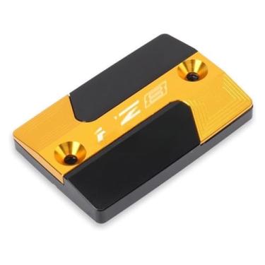 Imagem de Tampa do tanque de fluido do reservatório de freio dianteiro CNC para motocicletas compatível com Y&AMAHA FZ8 Fa&zer 2010-2014 FZ1 Fa&zer 2006-2015 (dourado-FZ8)