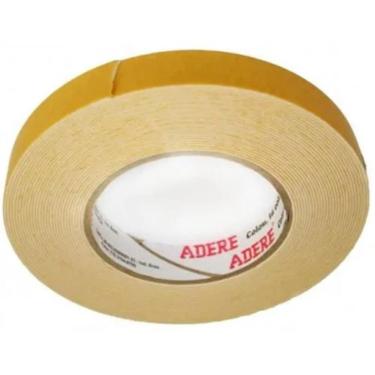 Imagem de Fita Dupla Face De Espuma Para Fixação 19mm X 1,5 Metro - 285 - Adere Fita Dupla Face Espuma Br (banana)19x1,5