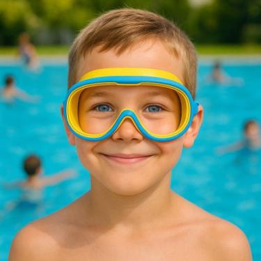 Imagem de Óculos-máscara infantil p/ natação-silicone mergulho-mesaio d - ALÍKI,