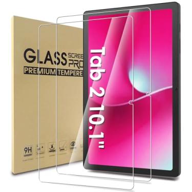Imagem de WD&CD Pacote com 2 protetores de tela compatíveis com T-Mobile REVVL Tab 2 25.7 cm 2025, vidro temperado compatível com capas, antiarranhões, antibolhas, alta definição