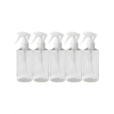 Imagem de Kit 5 Frasco Cilindrico Borrifador Mini TriggerPulverizador com Válvula Multiuso 500ml