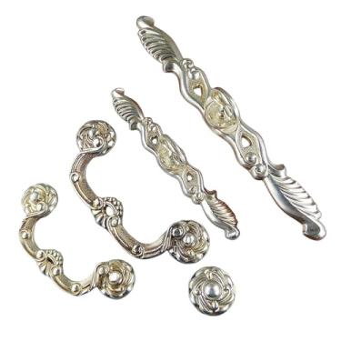 Imagem de CXYFQUUK Puxador para móveis ferragens armários de cozinha porta gaveta guarda-roupa armário cômoda puxadores vintage 2 peças (36 mm)